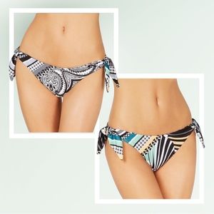 BECCA Handkerchief Reversible Side Tie Bikini Bottoms